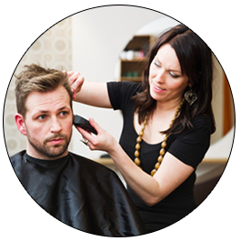 Man Getting Haircut